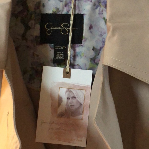NWT Jessica Simpson tan trench coat. Size X-Small. - Picture 3 of 7